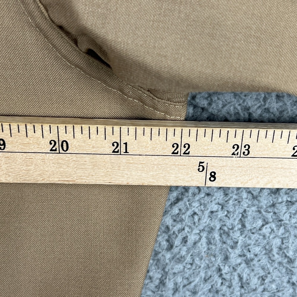 Vintage USMC Marines ACTWU Mens 16 33 Beige Uniform Shirt Polyester Wool Blend - Picture 11 of 13